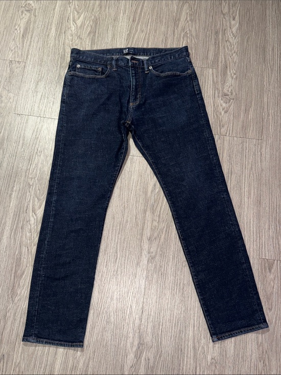 GAP Other - GAP Men's Dark Indigo Straight Jeans Denim Slim Size 34x32